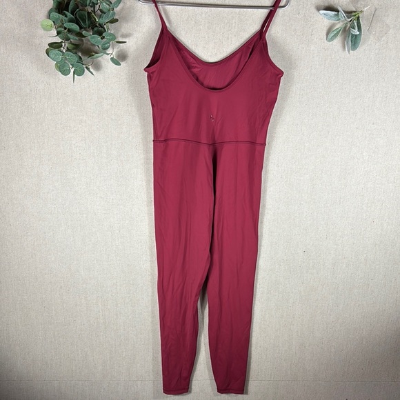 Joy Lab > Cranberry Sleeveless Jumpsuit Large - Picture 8 of 8